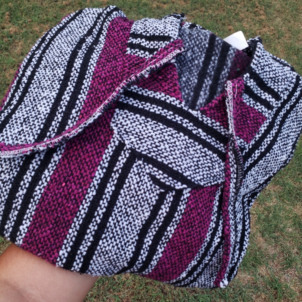 Baja Hoodie/Mexican Jacket/Poncho/Jorongo/Gaban